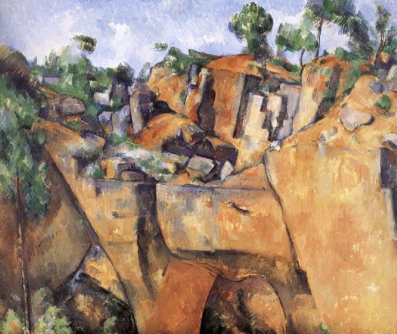 Paul Cezanne landscape rocks China oil painting art